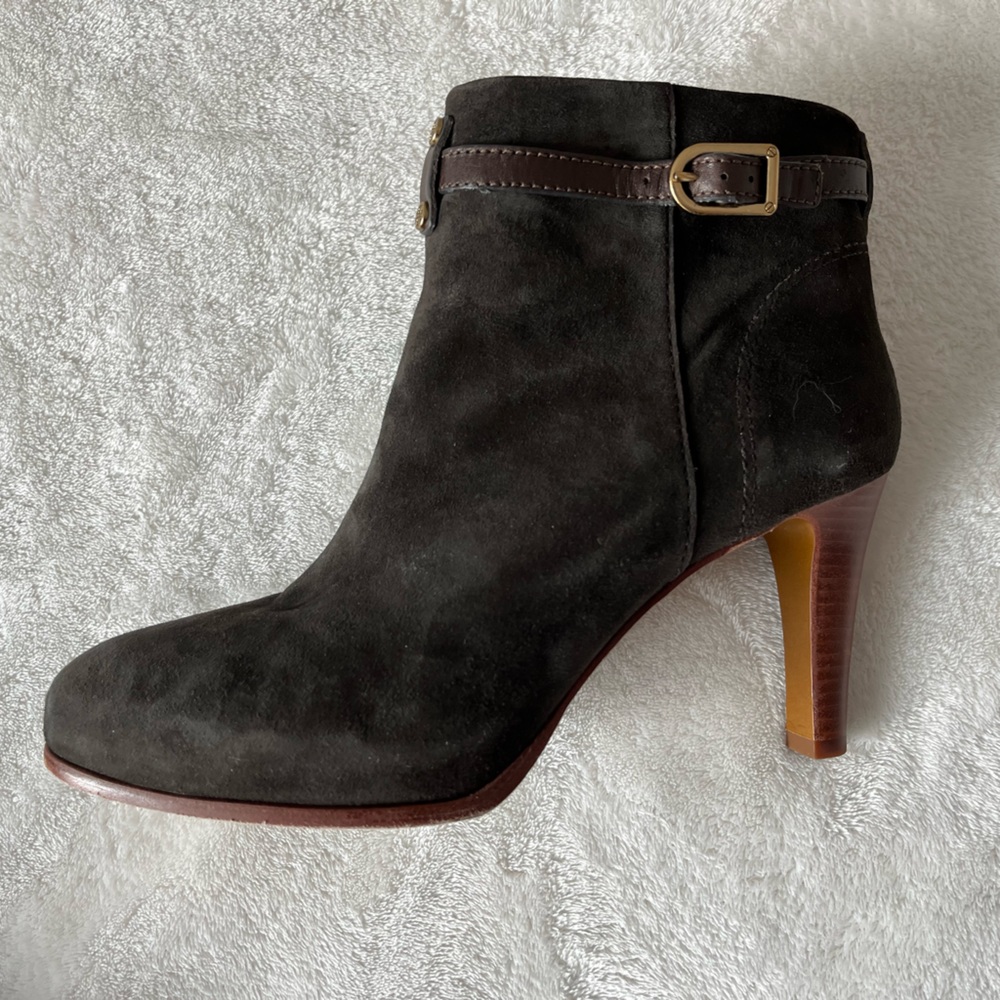 Size 9 Tory Burch Suede, Ankle Boots in Very Good Condition